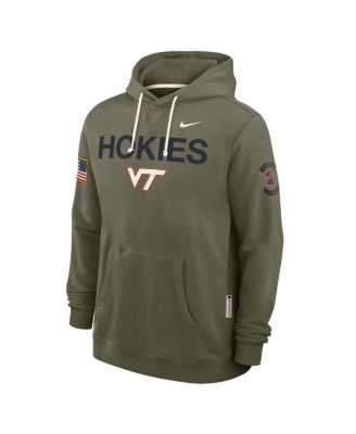 Men's Olive Virginia Tech Hokies 2025 Military Appreciation Dri-FIT Hoodie