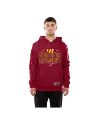 Men's Burgundy Washington Commanders Combine Authentic Local State Throwback Hoodie