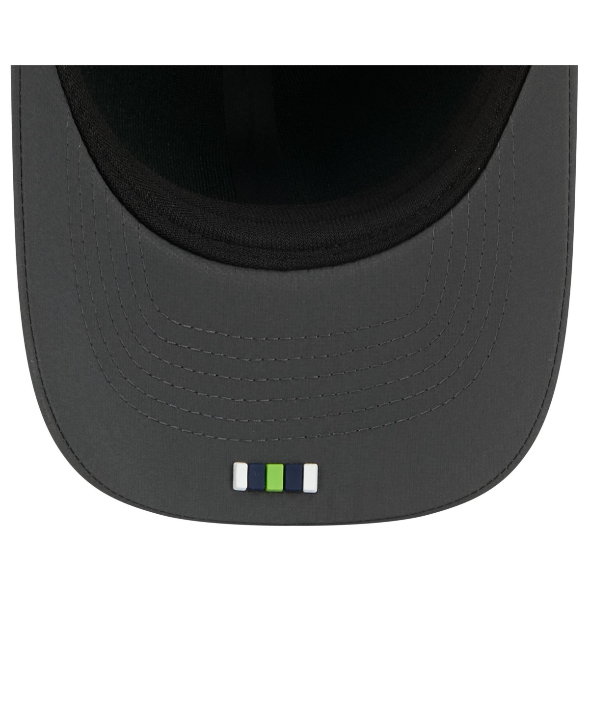 New Era Men's Charcoal Seattle Seahawks 2025 Sideline Cold Weather 9forty M-crown Adjustable Hat In Green