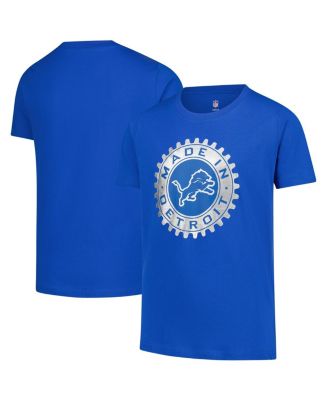 Outerstuff - Big Boys and Girls Blue Detroit Lions Team Spirit T-Shirt