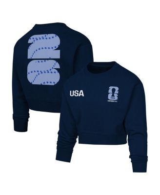 Outerstuff - Women's Navy FIFA World Cup 2026 Cropped Sweatshirt