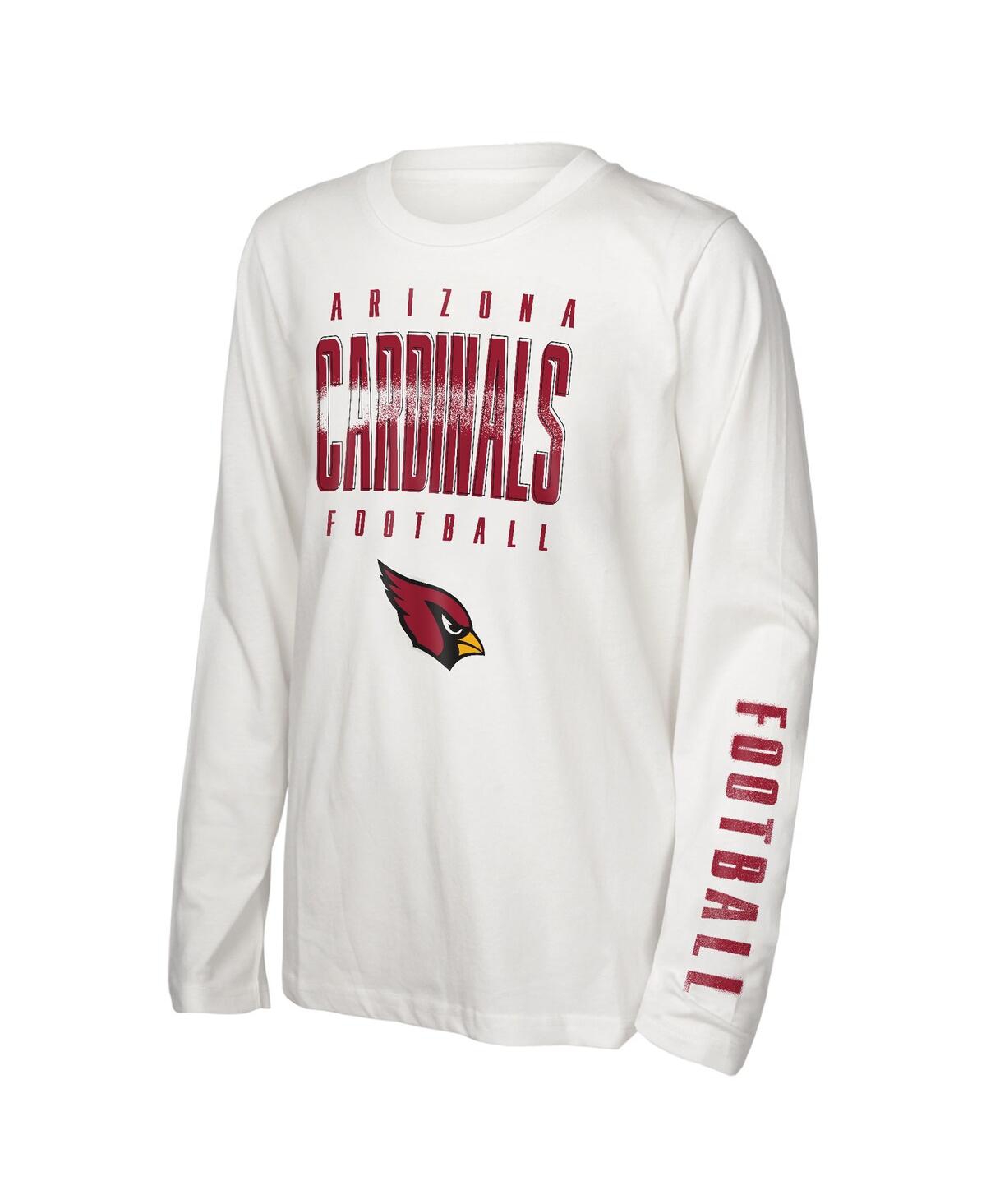 Outerstuff Big Boys And Girls Arizona Cardinals The Mix Combo T-shirt Set In Red