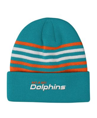 Big Boys and Girls Aqua Miami Dolphins Essentials Cuffed Knit Hat