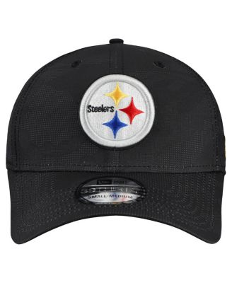Men's Black Pittsburgh Steelers Tonal Camo 39THIRTY Stretch Fit Hat