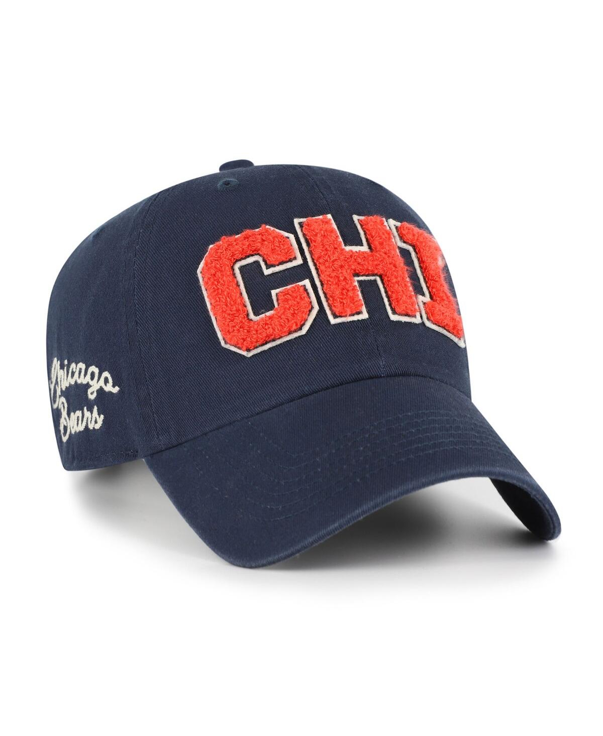 47 Brand Women's Navy Chicago Bears Zoey Clean Up Adjustable Hat In Blue