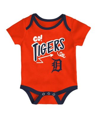 Baby Boys and Girls 3-Pack Detroit Tigers All Day Play Bodysuit Set