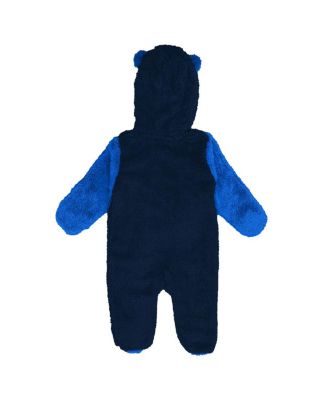 Newborn Navy Dallas Mavericks Stay Napping Fleece Bunting Full-Zip Hooded Sleeper