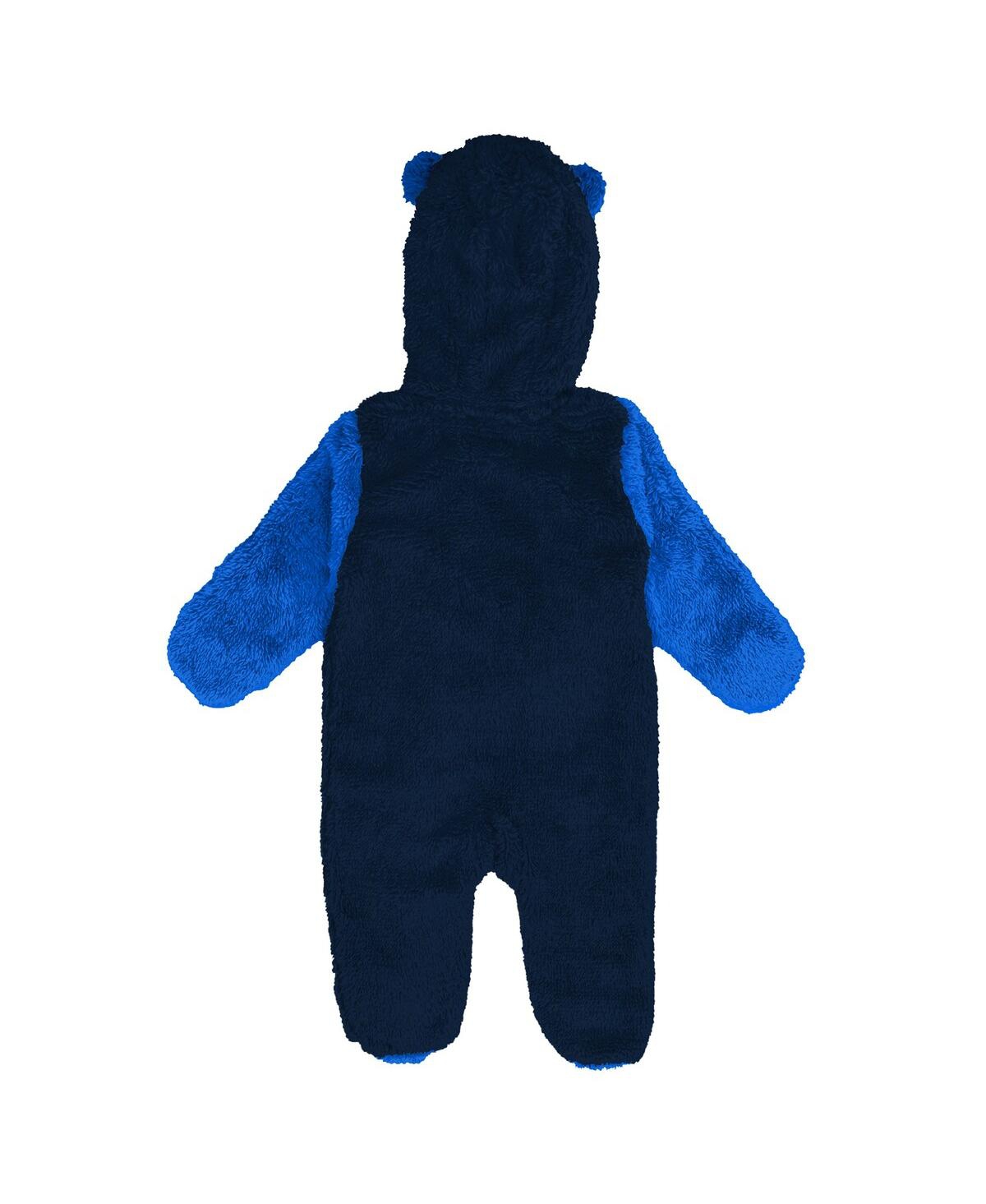 Outerstuff Newborn Navy Dallas Mavericks Stay Napping Fleece Bunting Full-Zip Hooded Sleeper