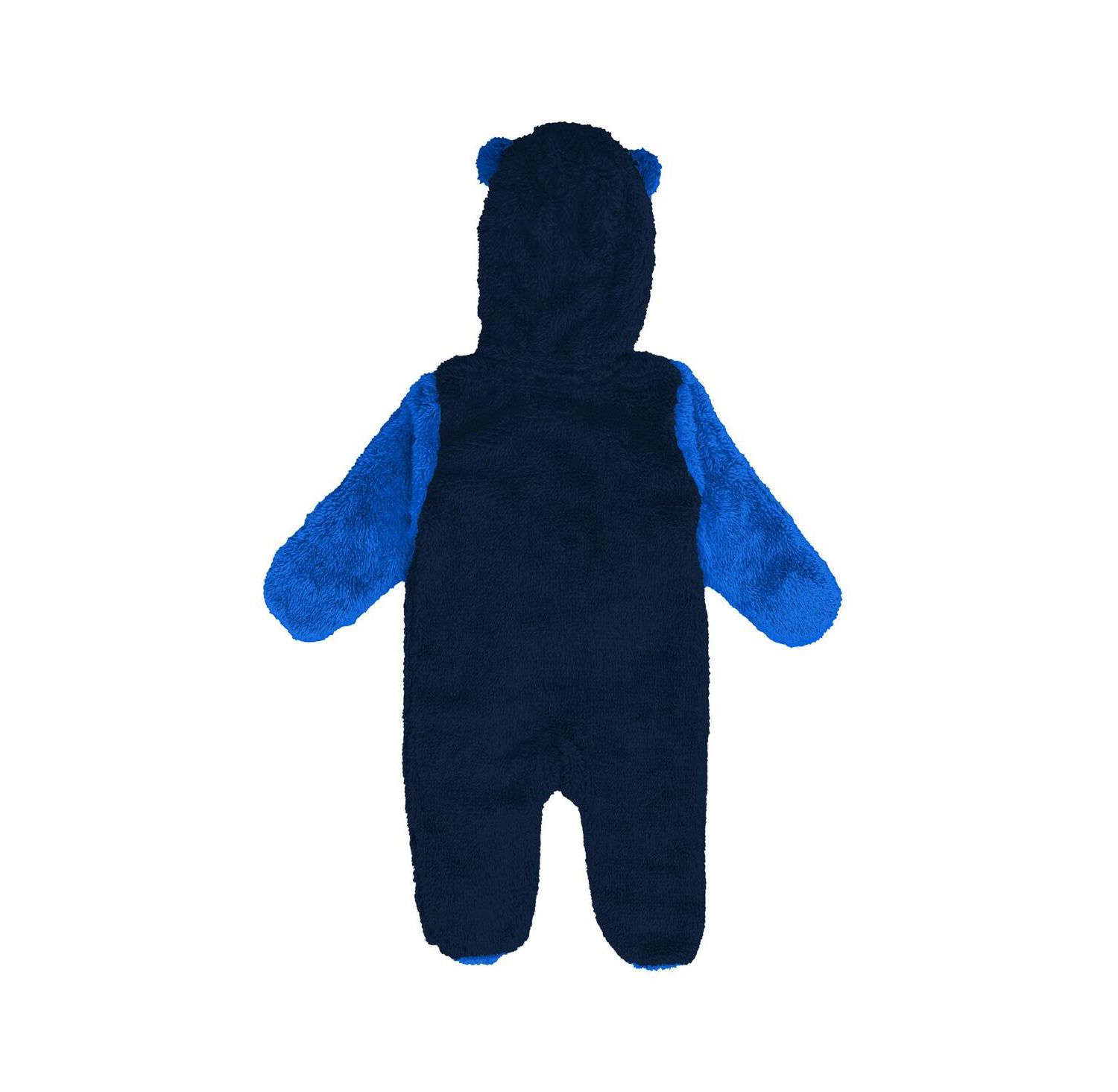 Newborn Navy Dallas Mavericks Stay Napping Fleece Bunting Full-Zip Hooded Sleeper