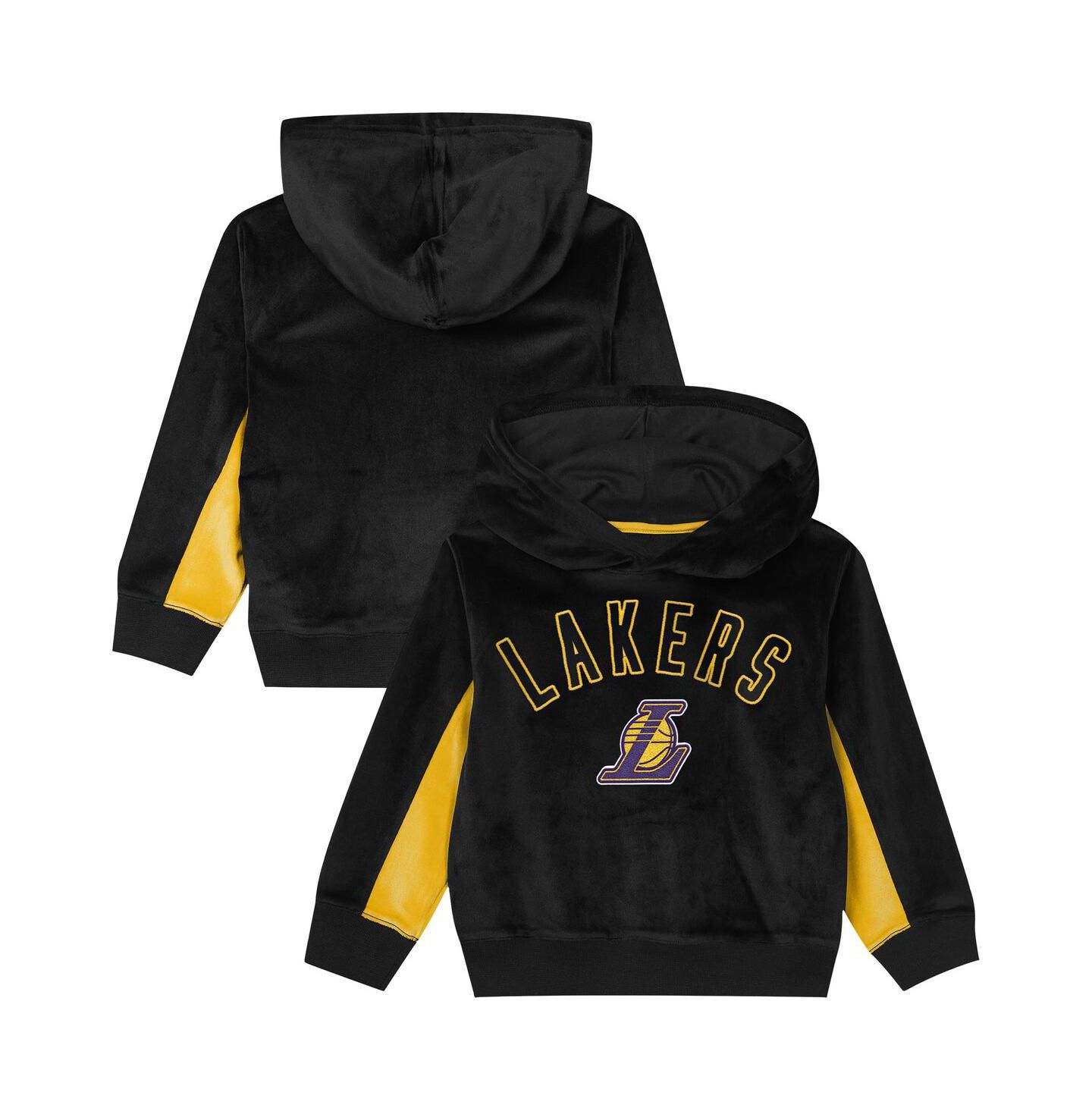 Худи Outerstuff Black Los Angeles Lakers Velour для мальчиков — фото 1