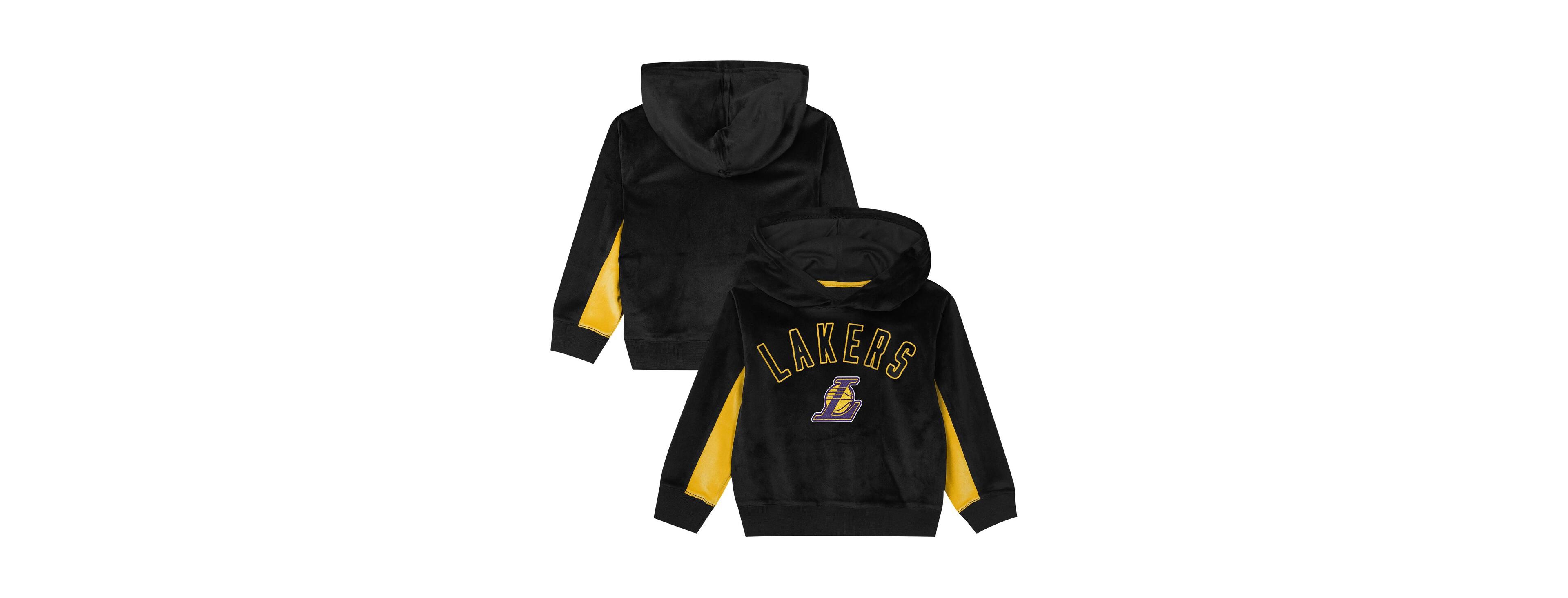 Outerstuff Preschool Black Los Angeles Lakers Velour Hoodie