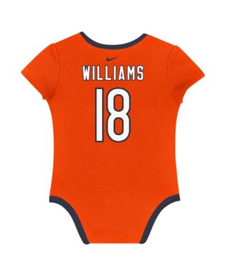 Baby Boys and Girls 3-Pack Caleb Williams Chicago Bears Name Number Bodysuit Set