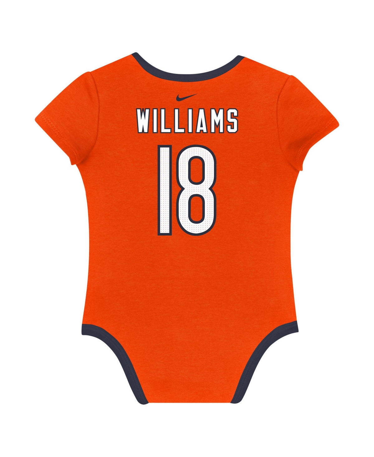 Nike Baby Boys and Girls 3-Pack Caleb Williams Chicago Bears Name Number Bodysuit Set