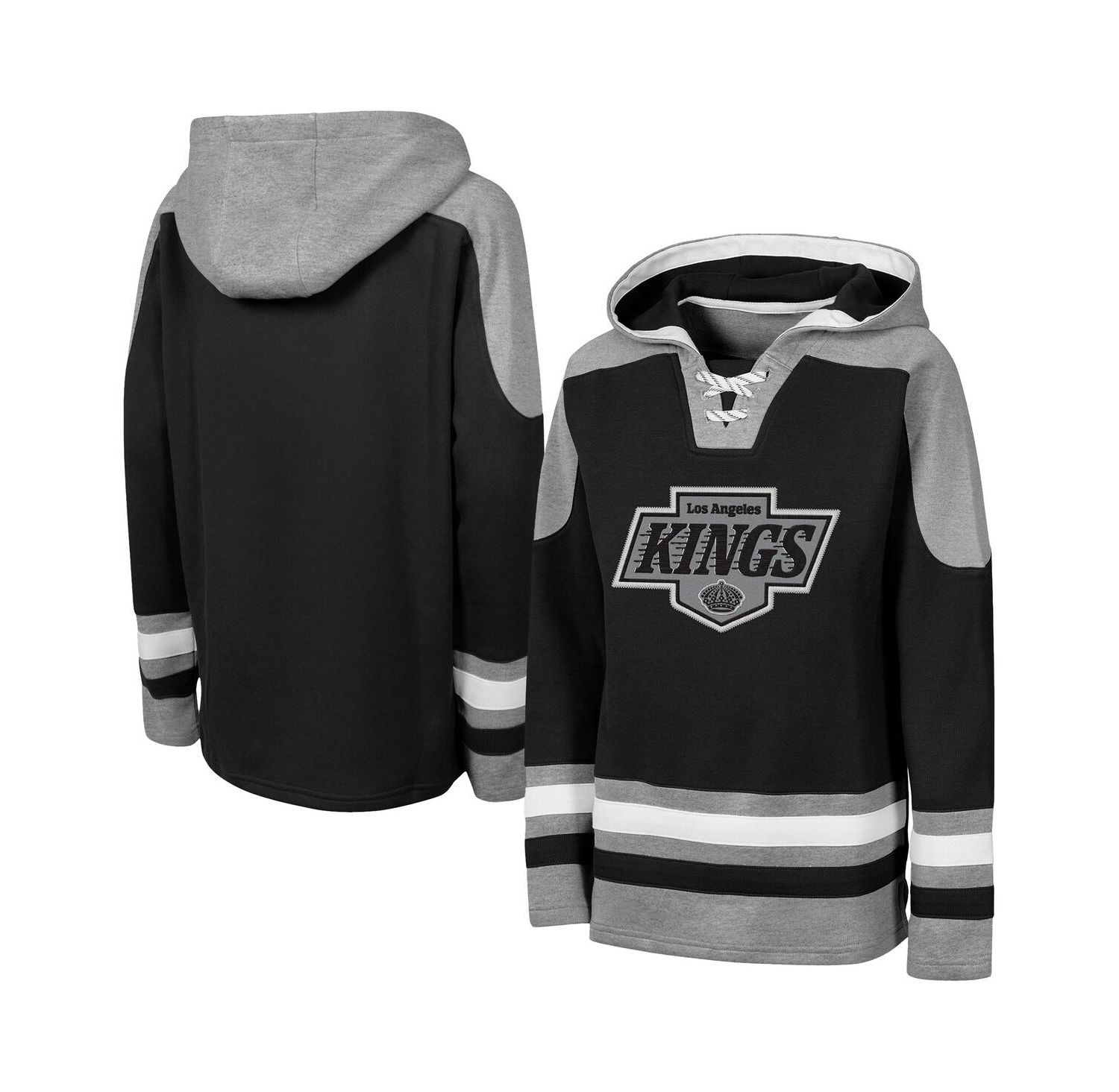 Big Boys and Girls Black Los Angeles Kings Must Have Home V-Neck Hoodie