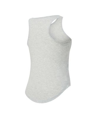 Women's 2-Piece Heather Gray/Blue Detroit Lions Regulate Plaid Tank Top and Pants Sleep Set