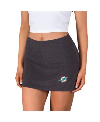 Concepts Sport - Women's Charcoal Miami Dolphins Centerline Knit Skort