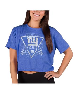Concepts Sport - Women's Royal New York Giants Quest Knit Crop Top