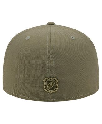 Men's Olive New York Rangers Military Appreciation Flag 59FIFTY Fitted Hat
