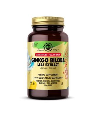 SFP Ginkgo Biloba Leaf Extract Vegetable Capsules ,180 V Caps