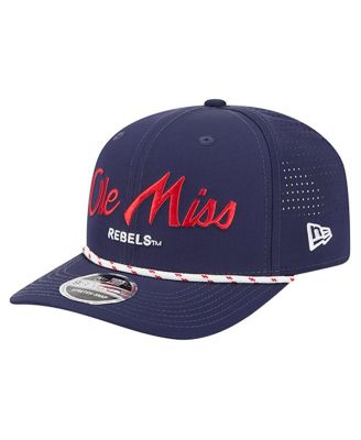 New Era - Men's Navy Ole Miss Rebels Script Performance Rope 9SEVENTY Adjustable Hat
