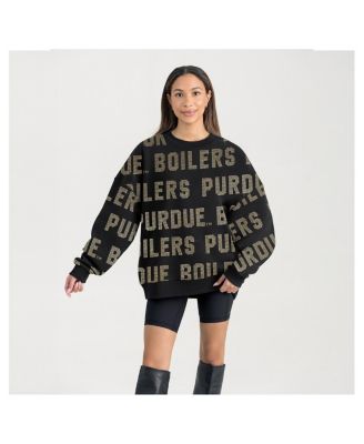 Gameday Couture - Women's Black Purdue Boilermakers Hype Era Sweatshirt