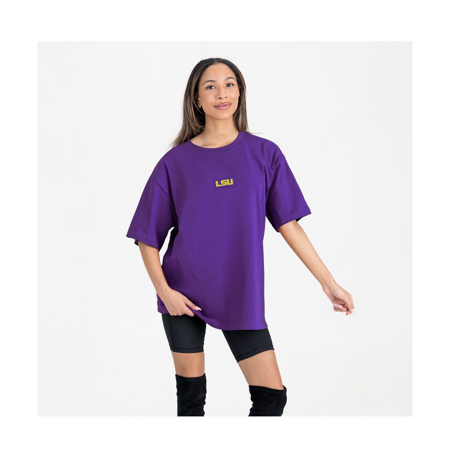 Женская футболка Gameday Couture Purple LSU Tigers Oversized Back at Ya — фото 1