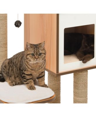 Vesper Cat Furniture V-High Base, Walnut
