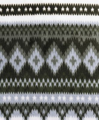 Eddie Bauer CLOSEOUT! Shelton Fair Isle Plush 2-Pc. Comforter Set, Twin