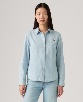 Women's Classic Fit Button-Front Shirt