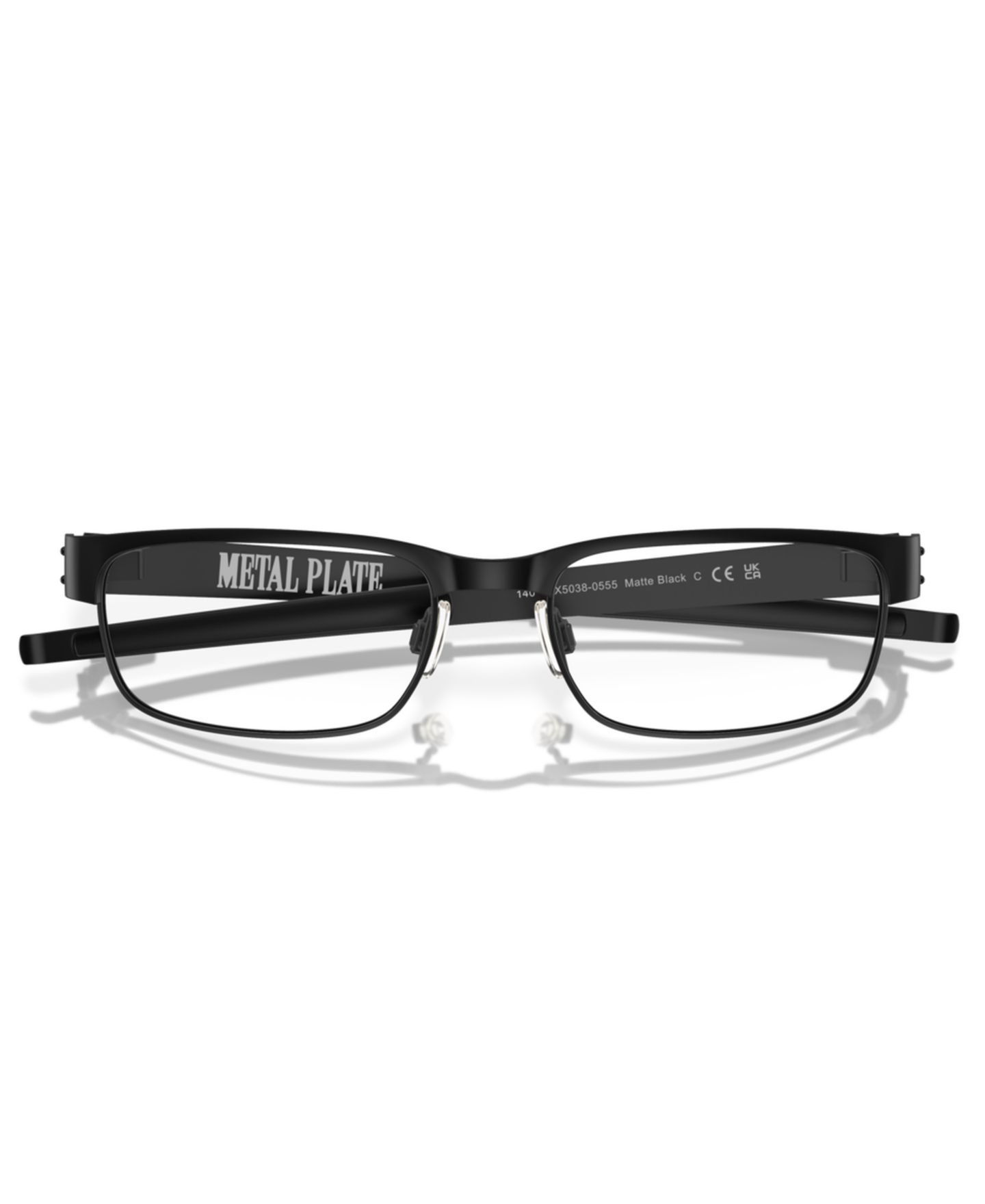 Мужские очки Oakley Man Rectangle Titanium OX5038 Metal Plateâ„¢ Eyeglasses, цвет: Матовый чёрный — фото 5