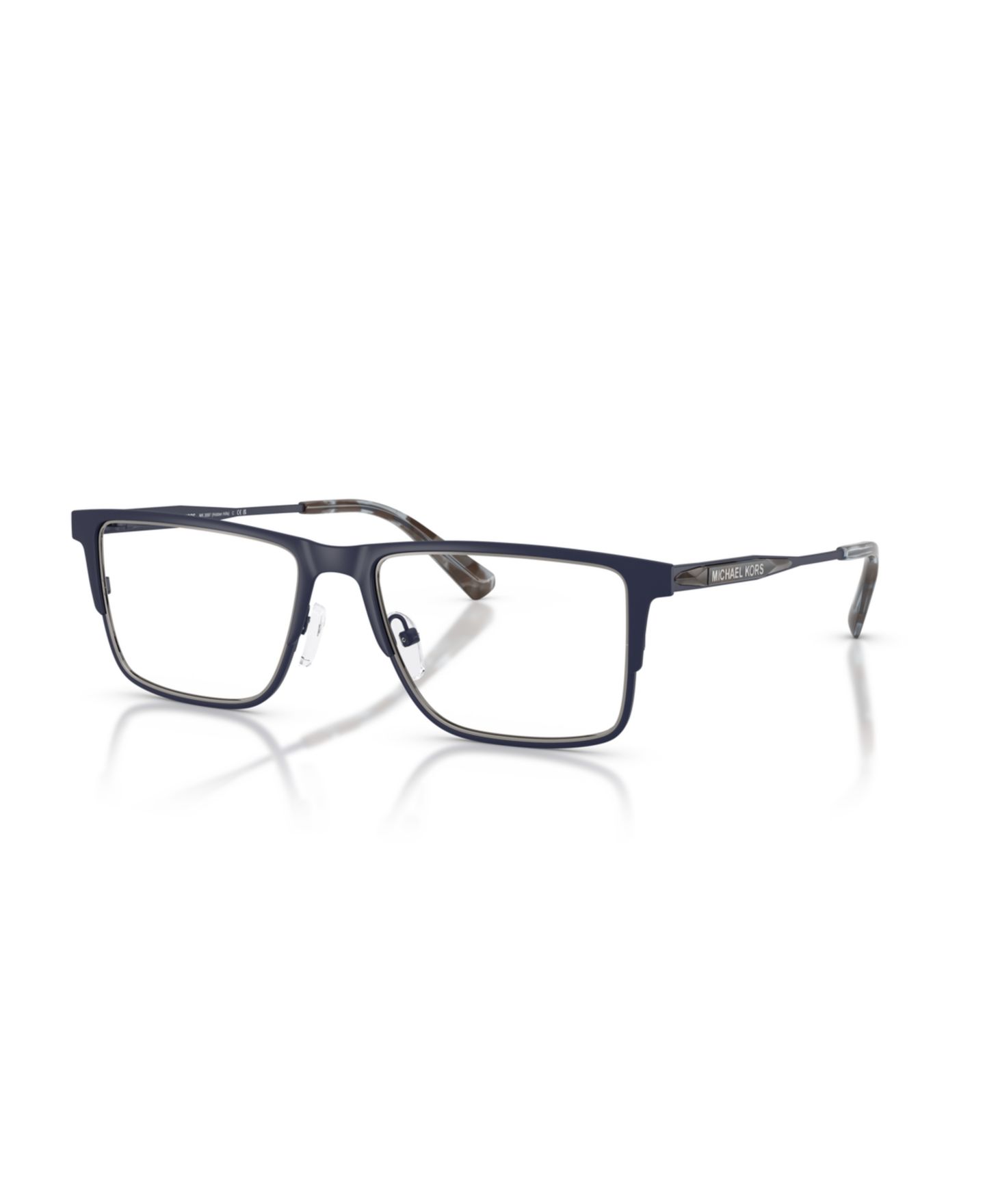 Мужские очки Michael Kors Man Rectangle Metal MK3097 Hidden Hills Eyeglasses, цвет: Матовый тёмно-синий — фото 1