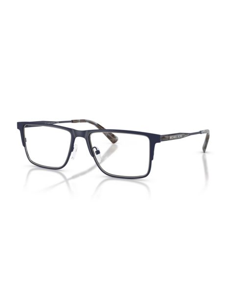 Мужские очки Michael Kors Man Rectangle Metal MK3097 Hidden Hills Eyeglasses, цвет: Матовый тёмно-синий