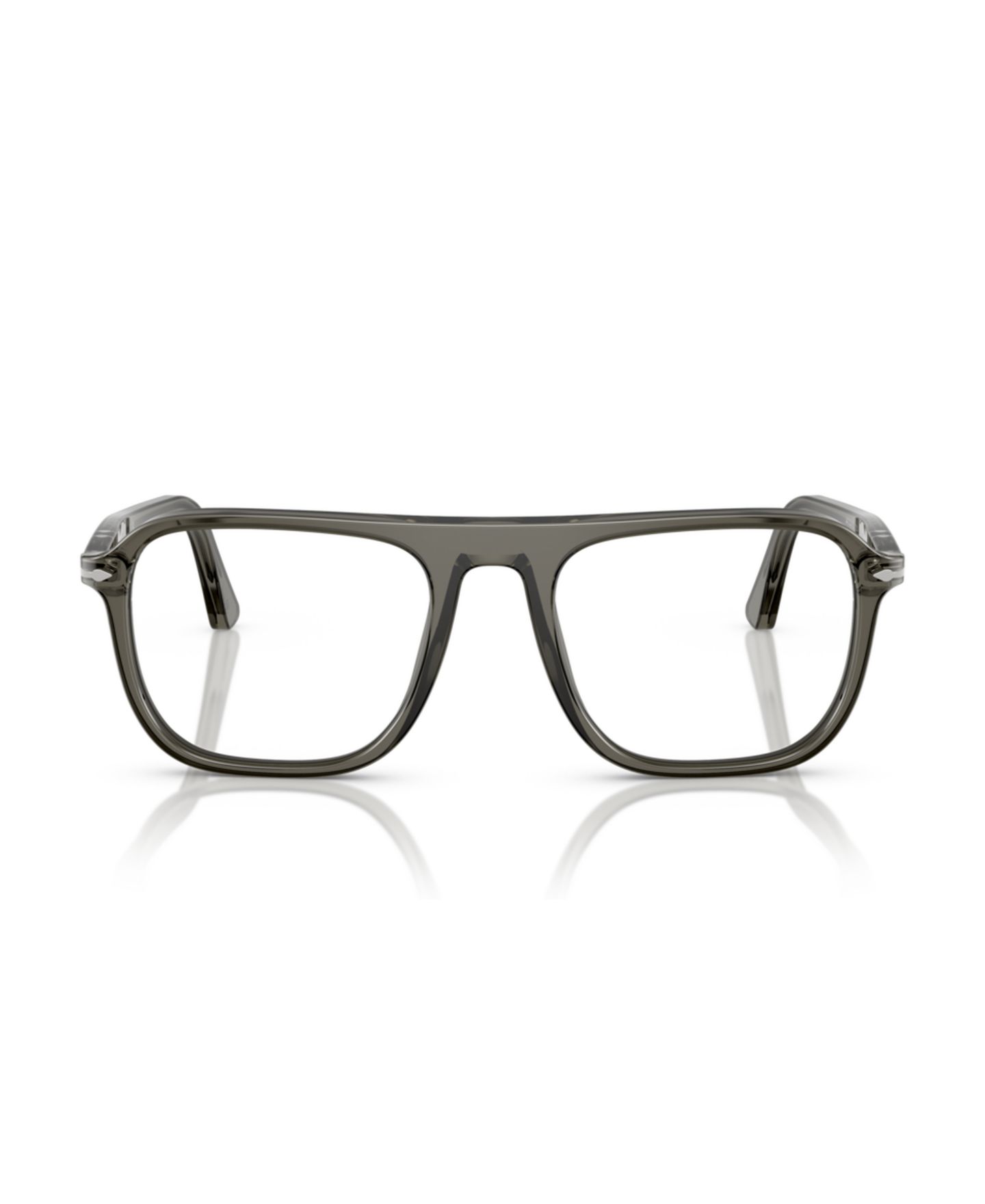 Очки Persol Unisex Square Plastic PO3359V - Jacques Eyeglasses, цвет: Прозрачный синий джинсовый — фото 6