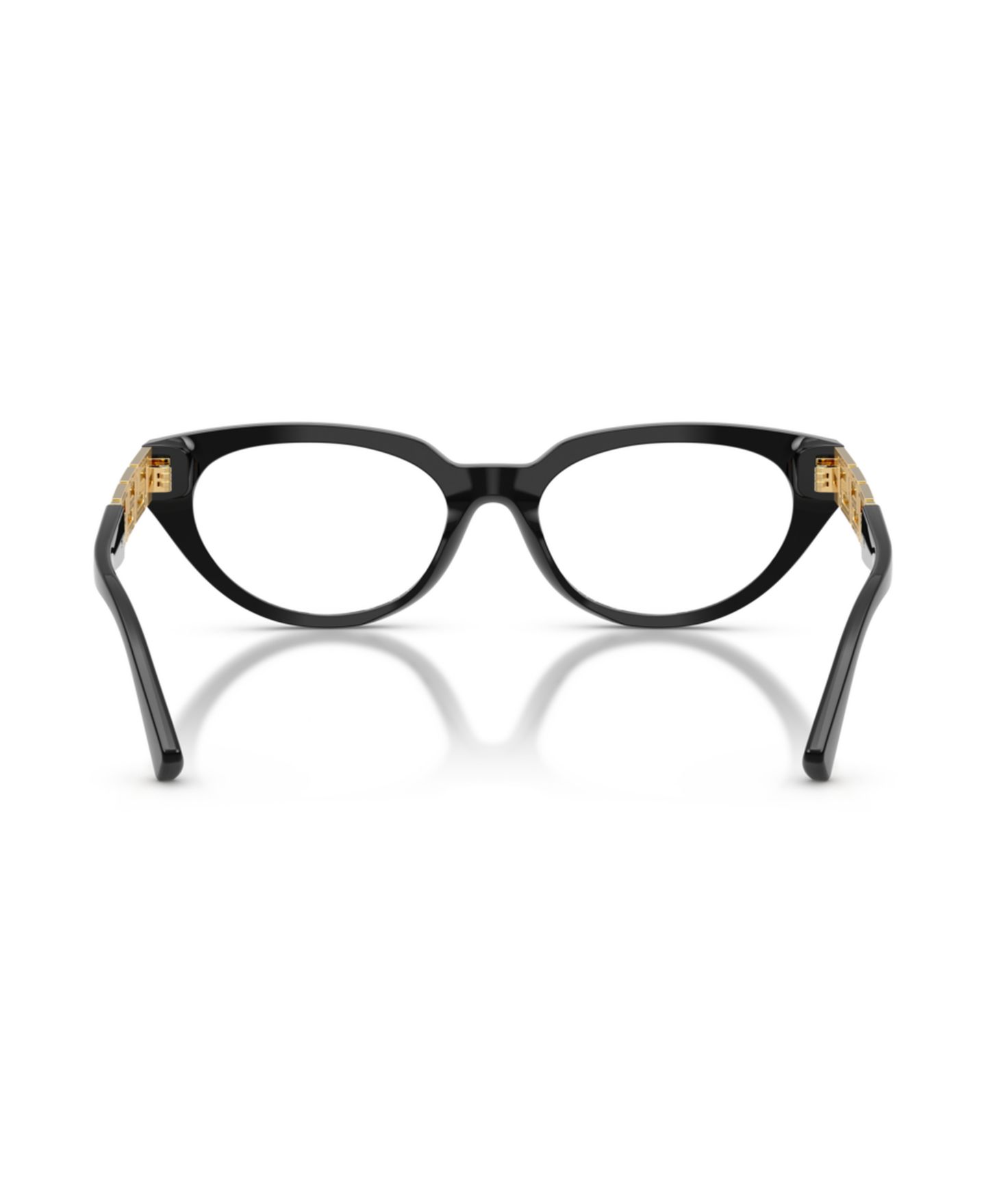 Женские очки Versace Woman Cat Eye Plastic VE3383 Eyeglasses, цвет: Чёрный — фото 4