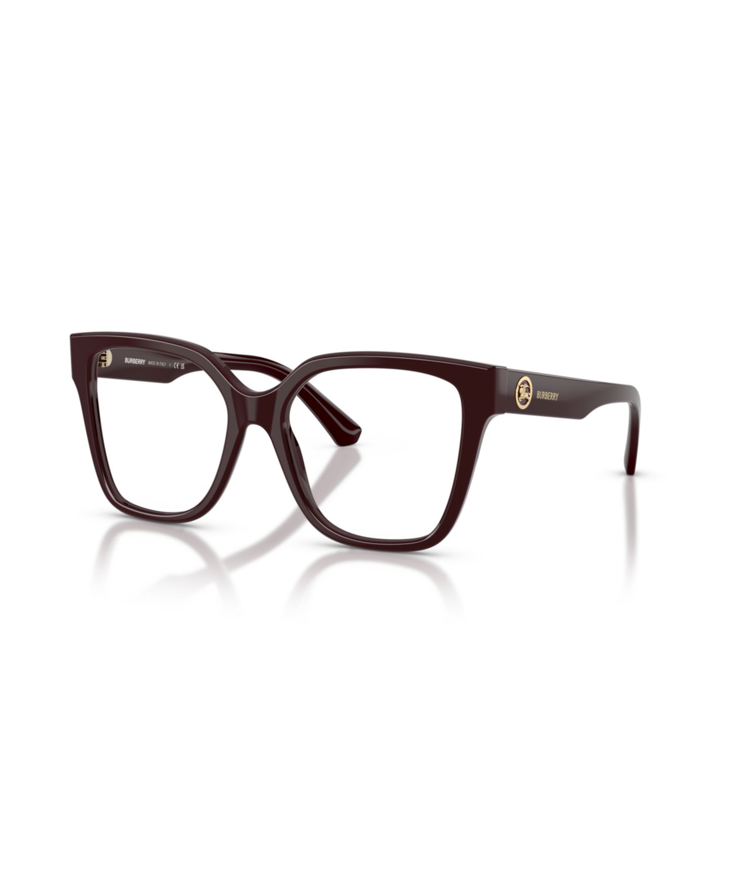 Женские очки Burberry Woman Square Plastic BE2443 Eyeglasses, цвет: Бордо — фото 1