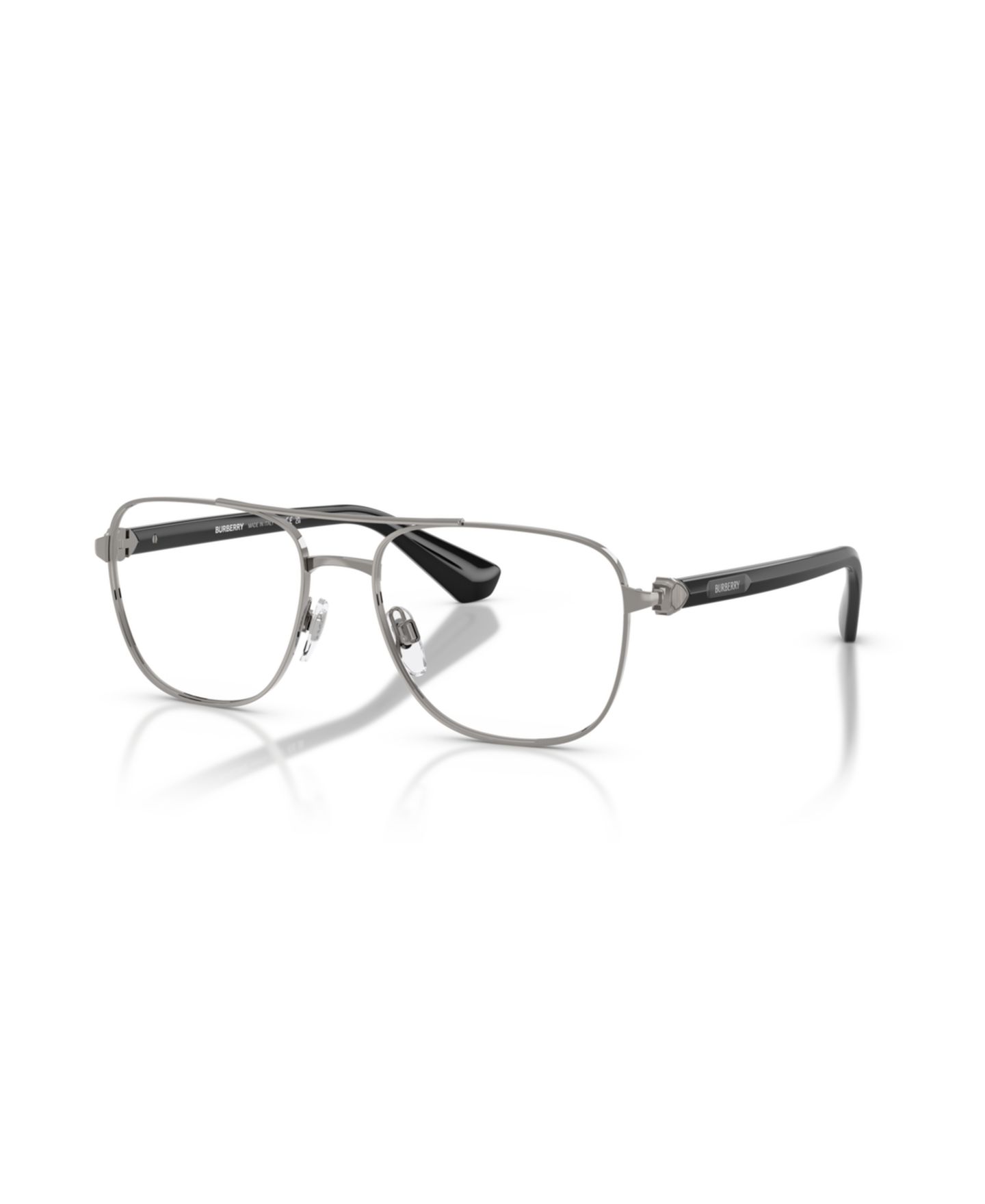 Мужские очки Burberry Man Pilot/Aviator Metal BE1396 Eyeglasses, цвет: Графитовый металлик — фото 1