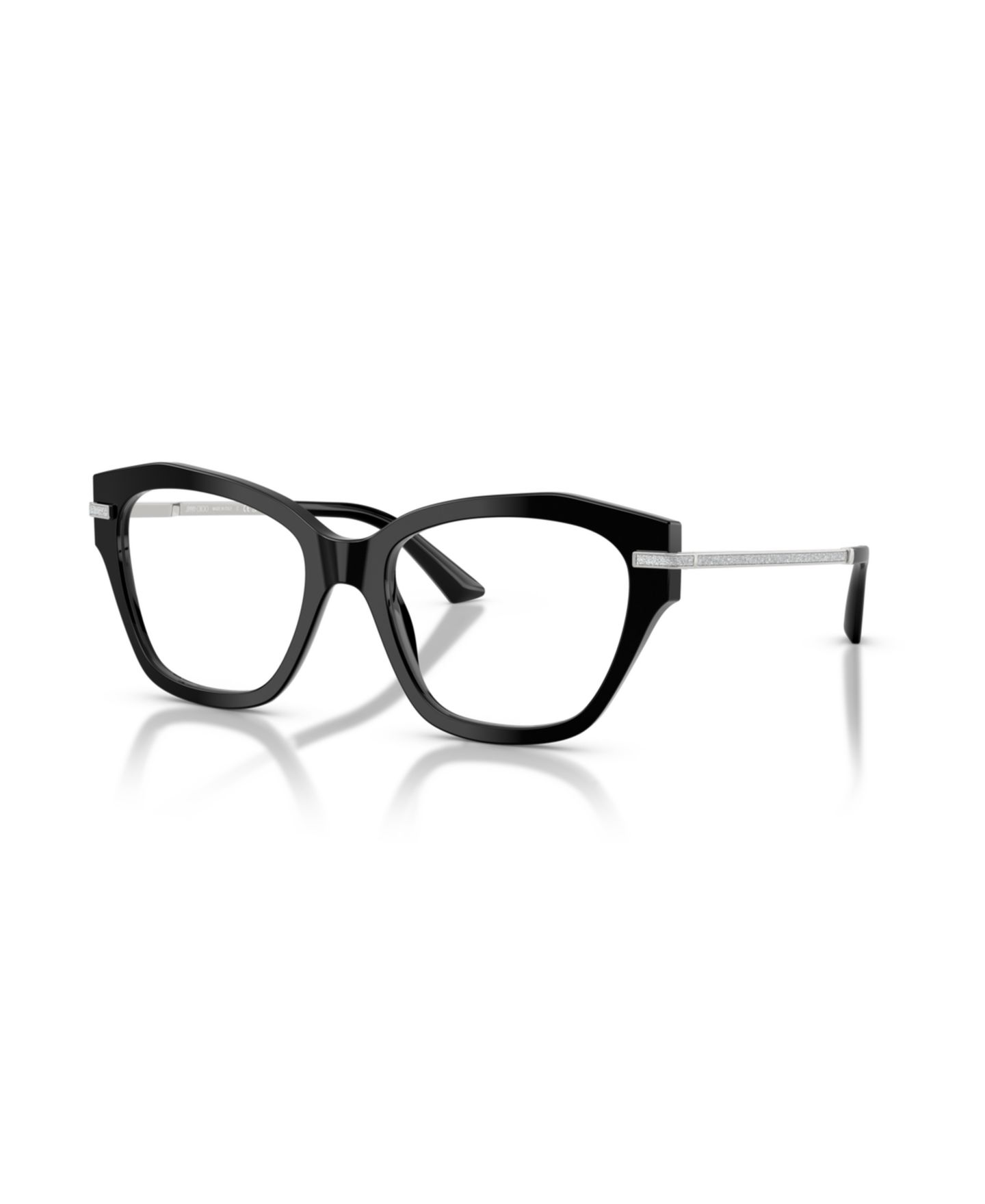 Женские очки Jimmy Choo Woman Cat Eye Plastic JC3043J Eyeglasses, цвет: Чёрный — фото 1