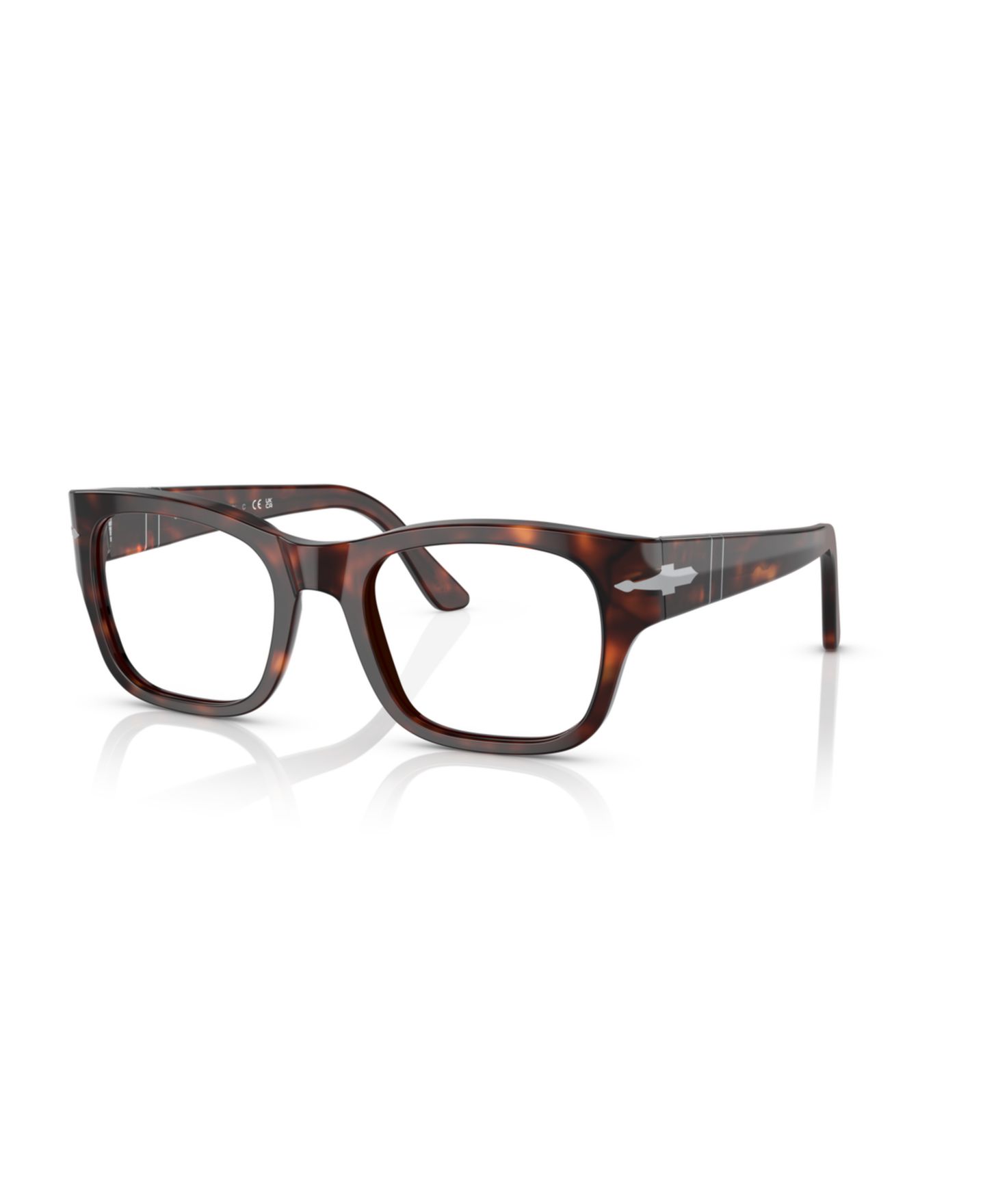 Очки Persol Unisex Rectangle Plastic PO3297V Eyeglasses, цвет: Гавана — фото 5