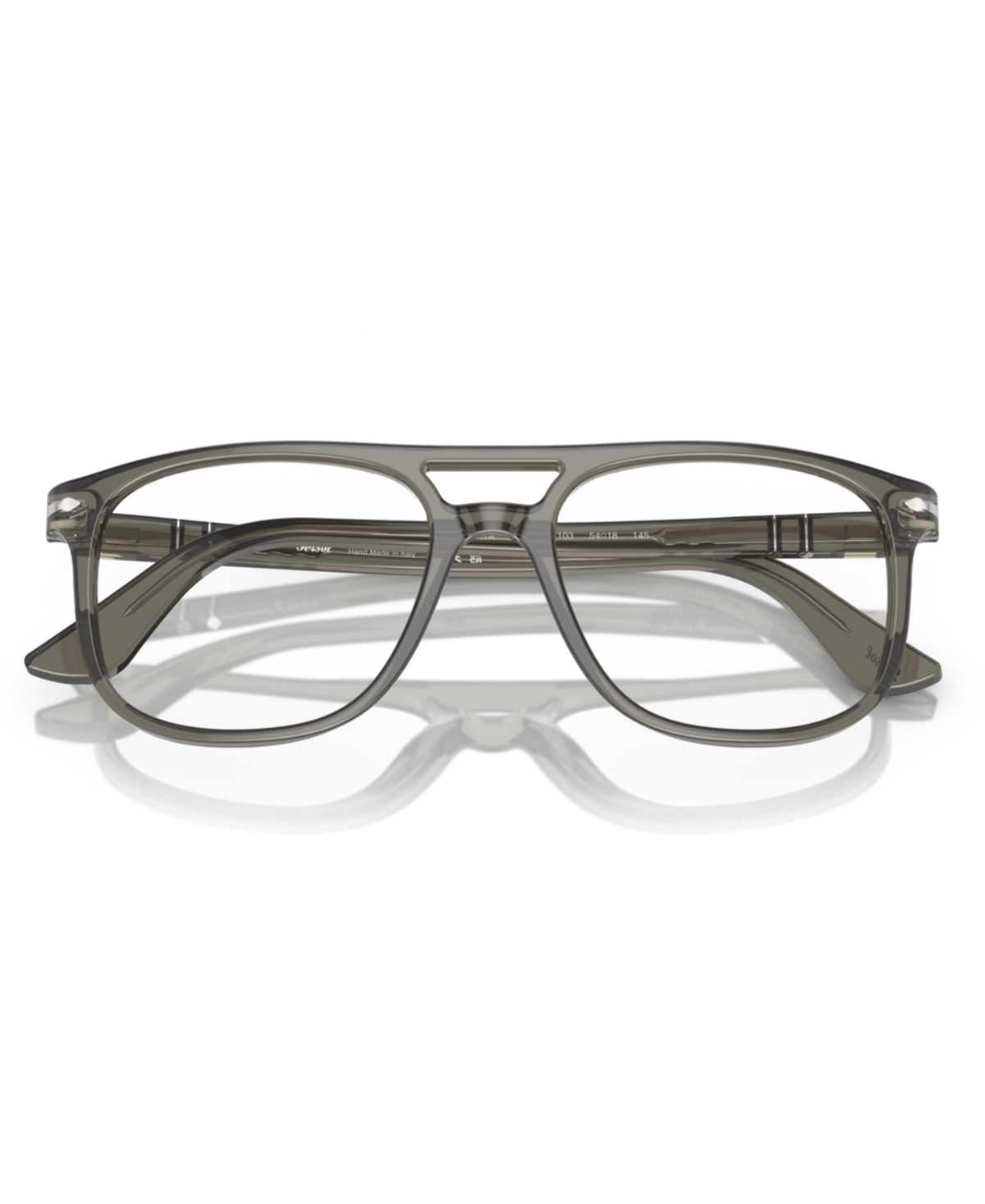 Persol Unisex Aviator Greta Eyeglasses, Po3329v In Gray