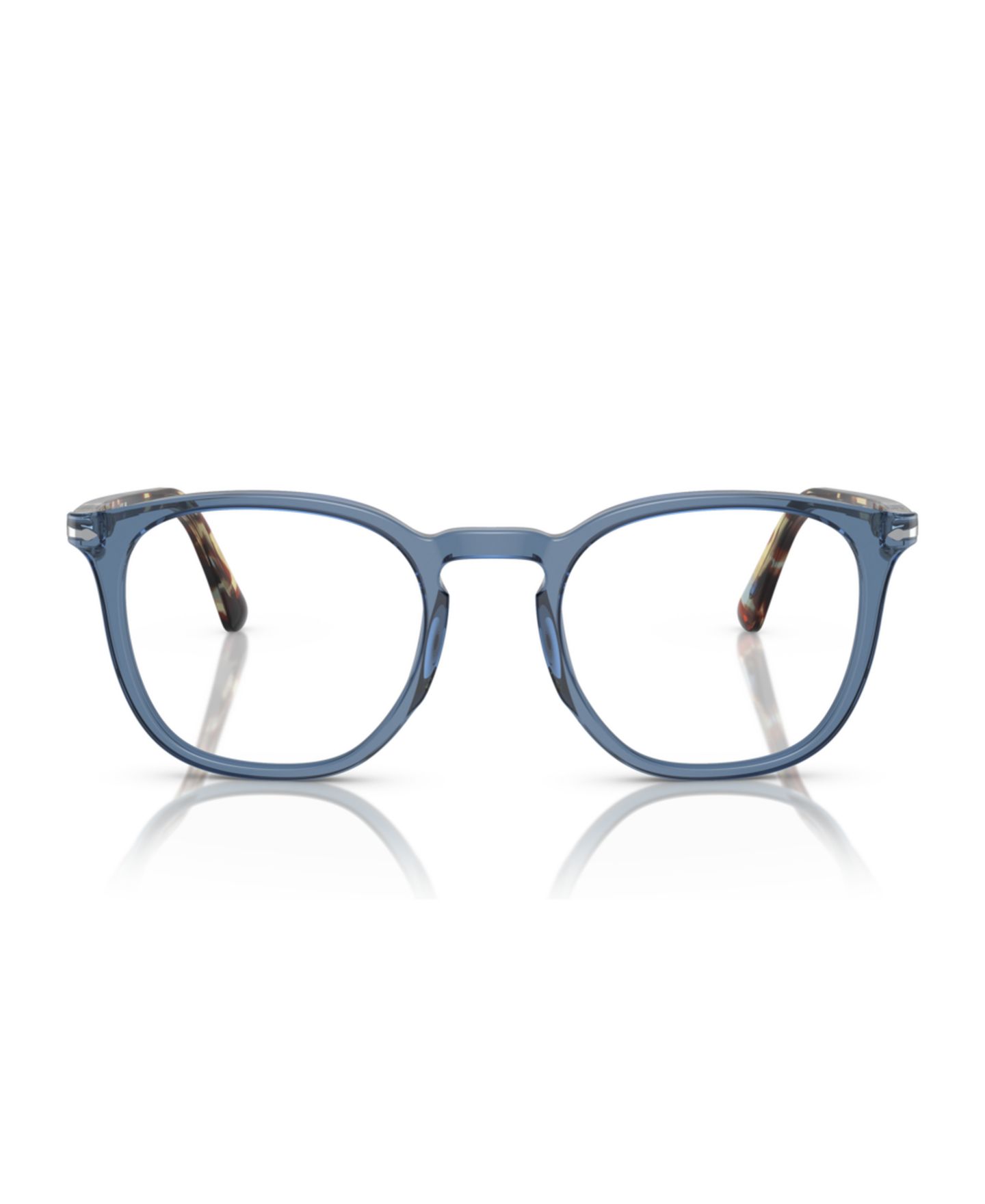 Очки Persol Unisex Panthos Plastic PO3318V Eyeglasses, цвет: Прозрачный тёмно-синий — фото 2