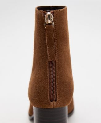 Women's Suede Block-Heel Boots
