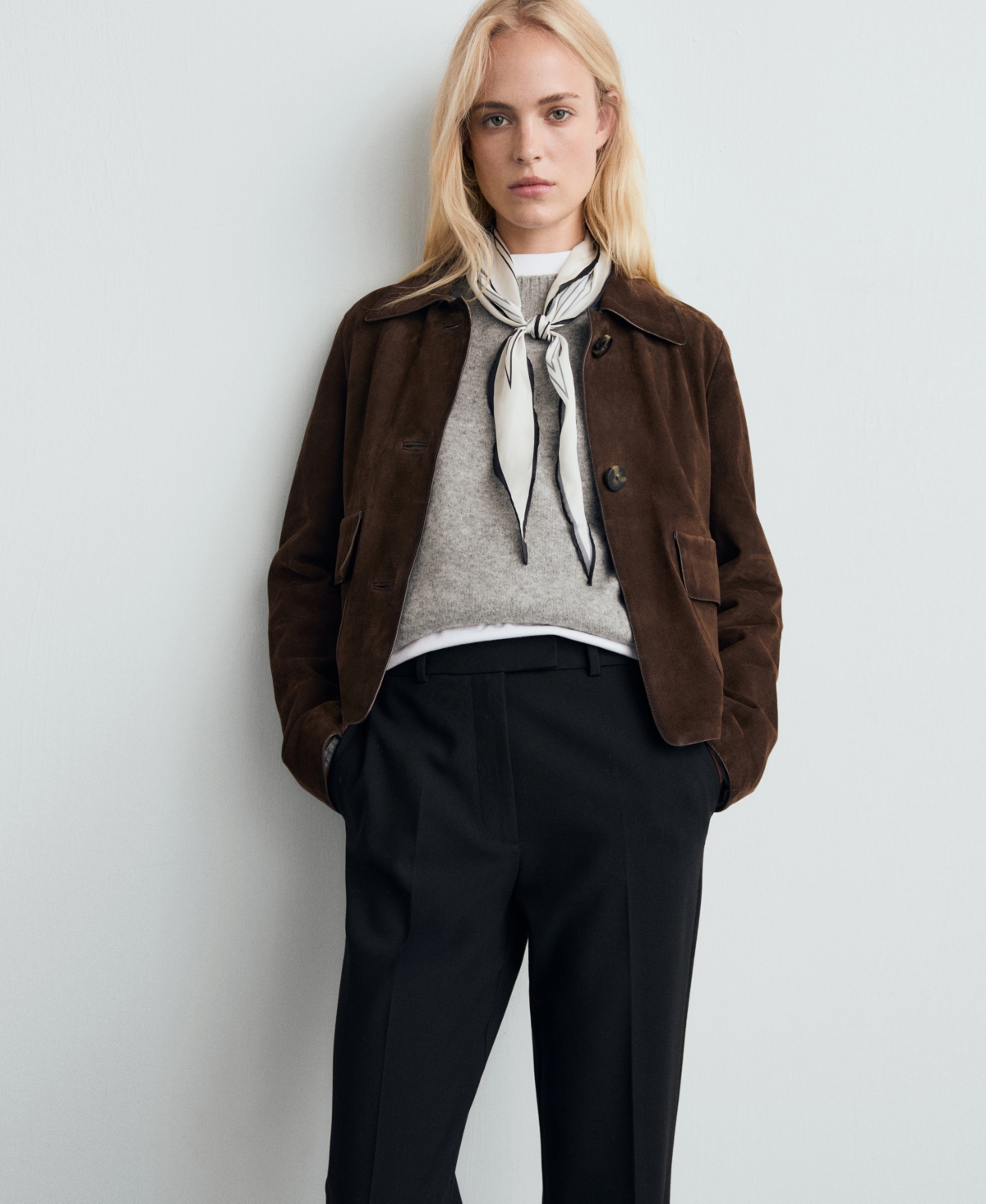 Mango Women's Mid-rise Flare Pants In Black