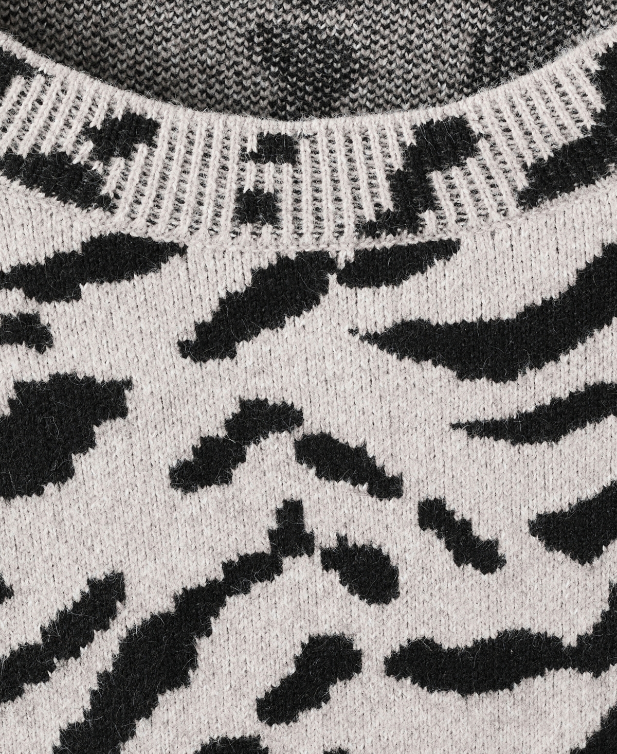 Mango Animal Print Sweater In Multi