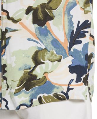 Men's Big & Tall Water-Color Painting Print Classic-Fit Shirt