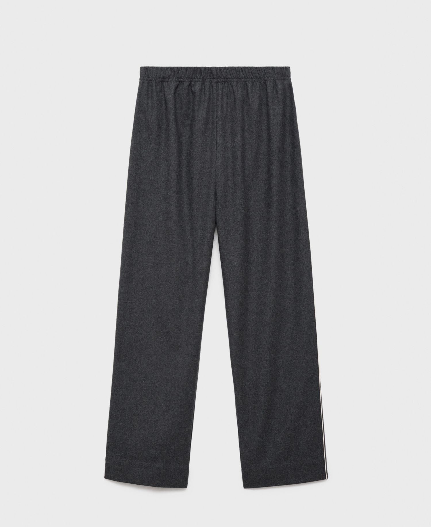 Women's Contrast Piping Cotton Flannel Pants