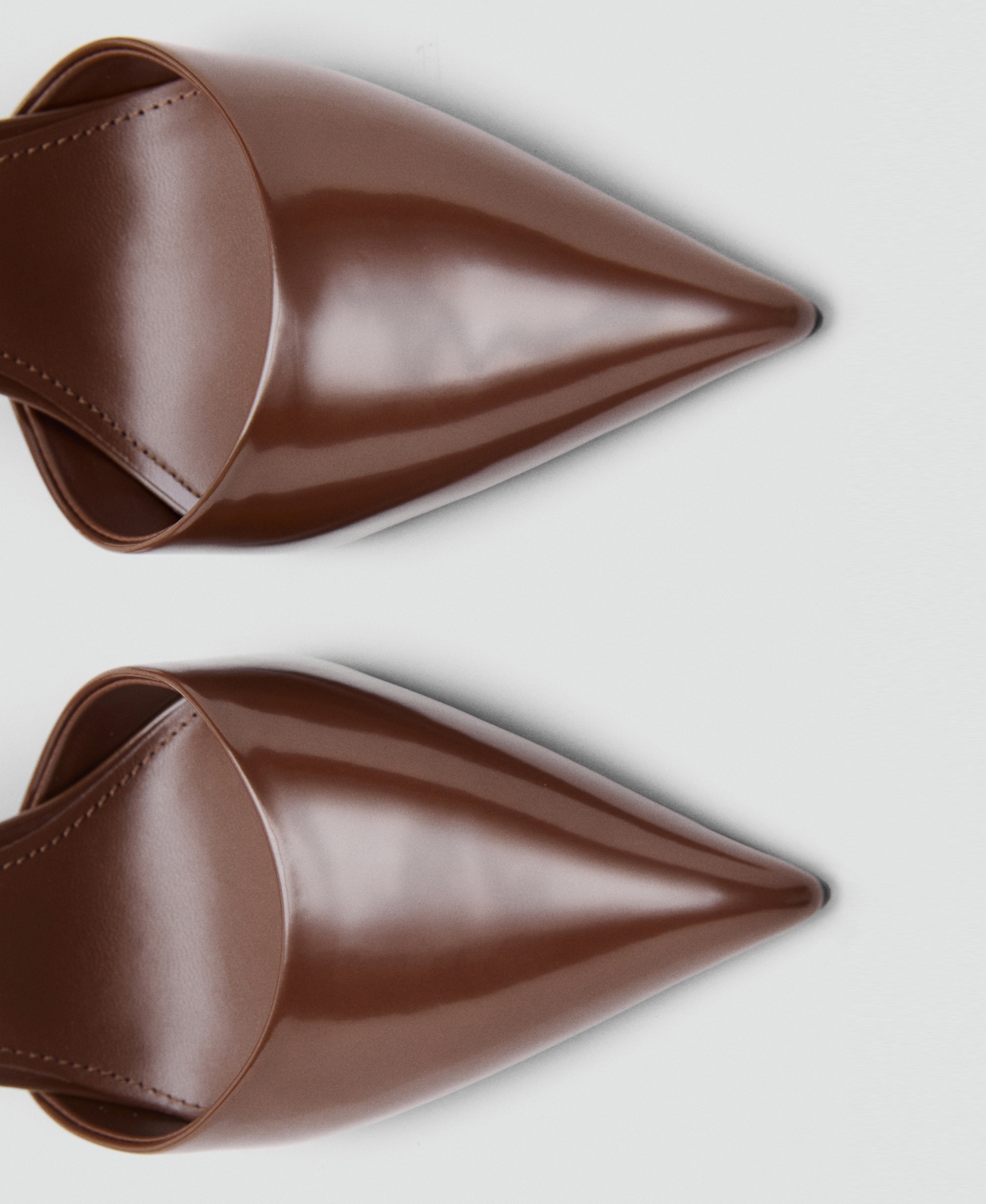 Mango Women's Patent Leather Effect Pointed Shoes