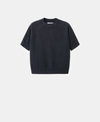 Women's Short-Sleeved Wool-Blend Sweater