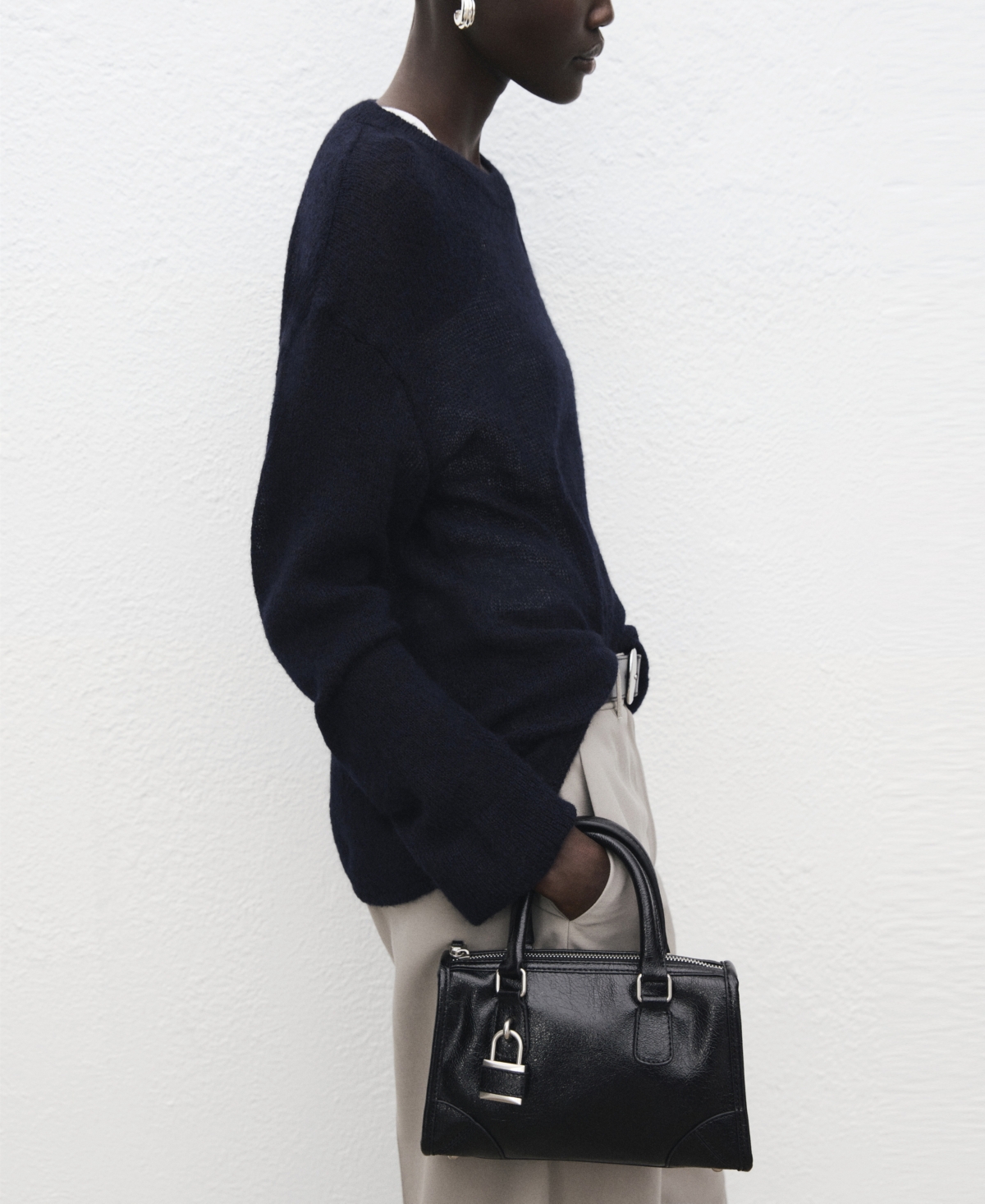 Mango Women's Semitransparent Knitted Sweater