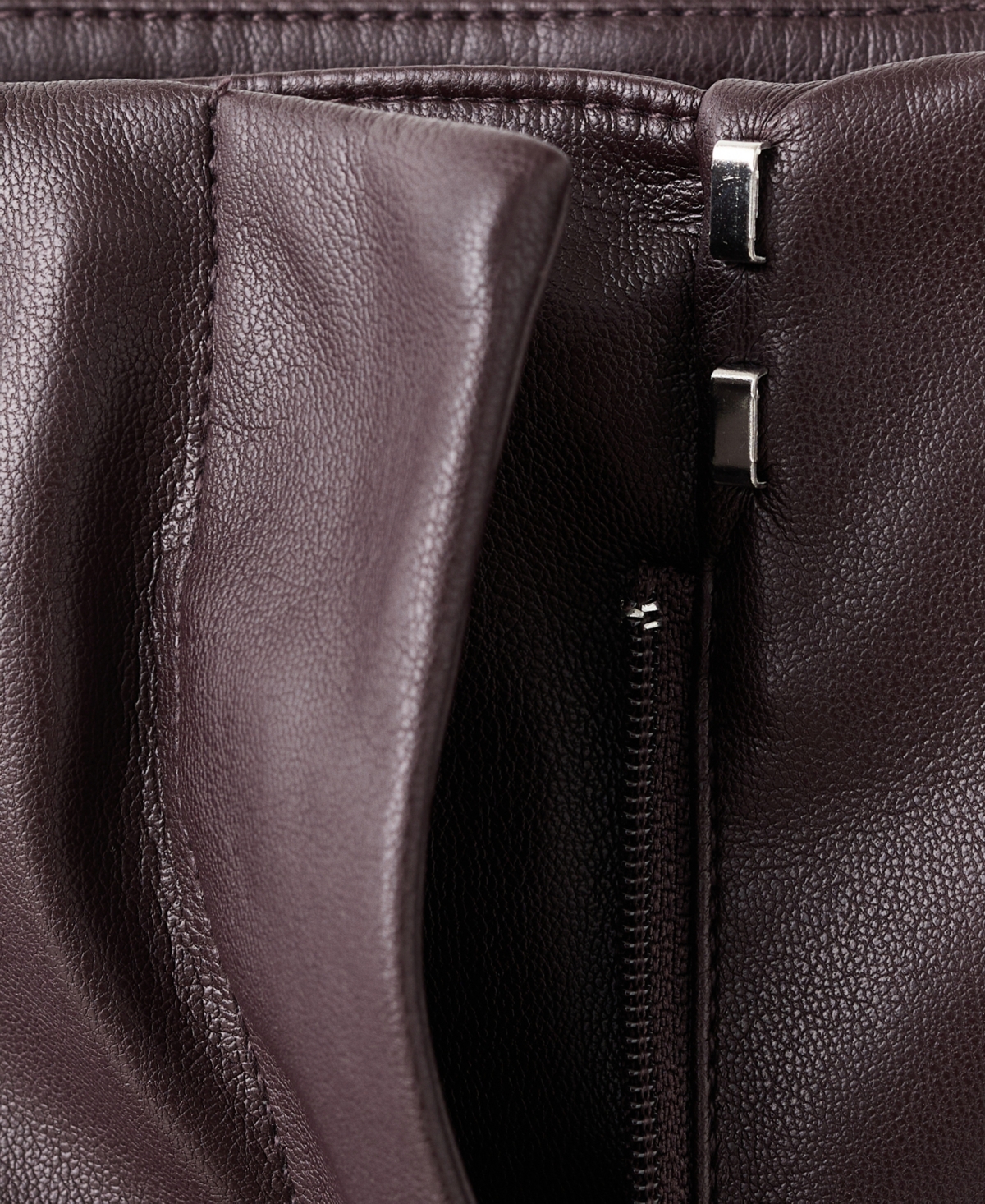 Mango Women's Leather-Effect Slim-Fit Pants