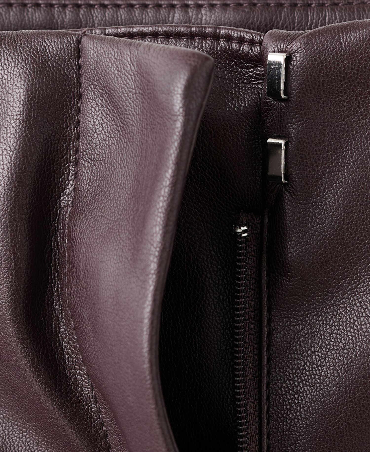 Women's Leather-Effect Slim-Fit Pants